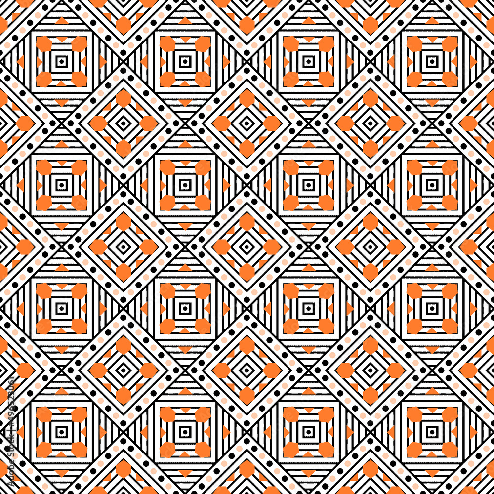 Geometrical seamless pattern, abstract, wallpaper, fabric, textile print Geometrical seamless pattern, abstract, wallpaper, fabric, textile print