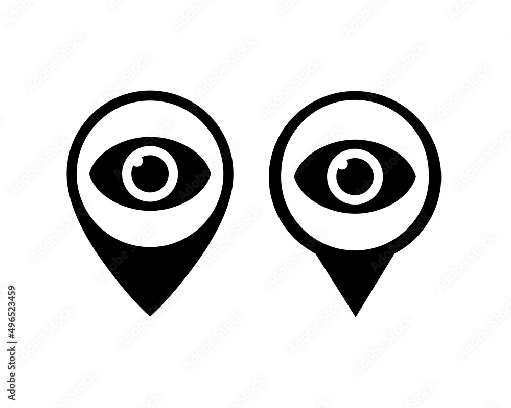 Eye map pointer. Vector illustration Eye map pointer. Vector illustration