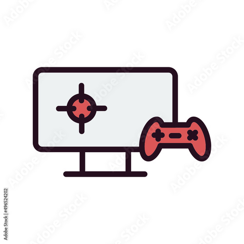 Playing Videogame Icon