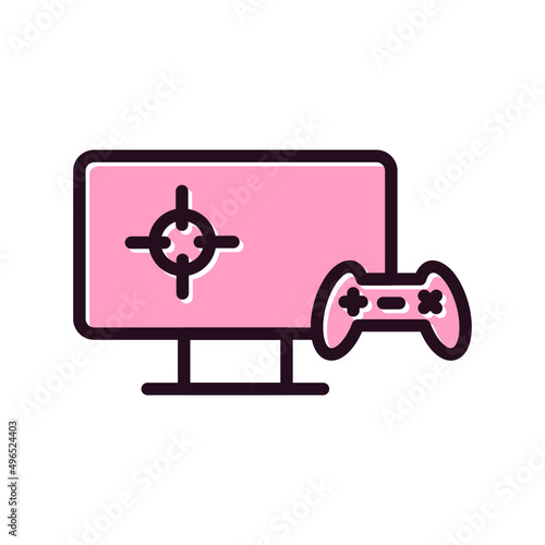 Playing Videogame Icon