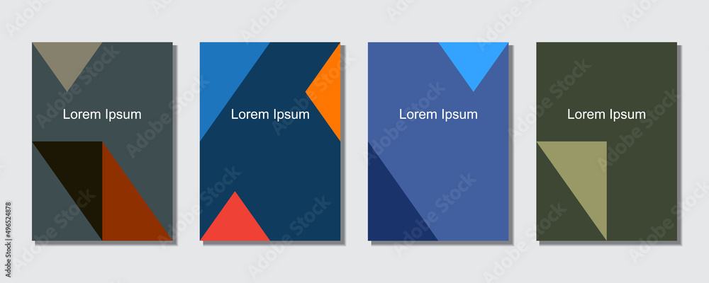 Covers templates set with graphic geometric elements. Applicable for brochures, posters, covers and banners. Eps 10 vector illustration. Covers templates set with graphic geometric elements. Applicable for brochures, posters, covers and banners. Eps 10 vector illustration.