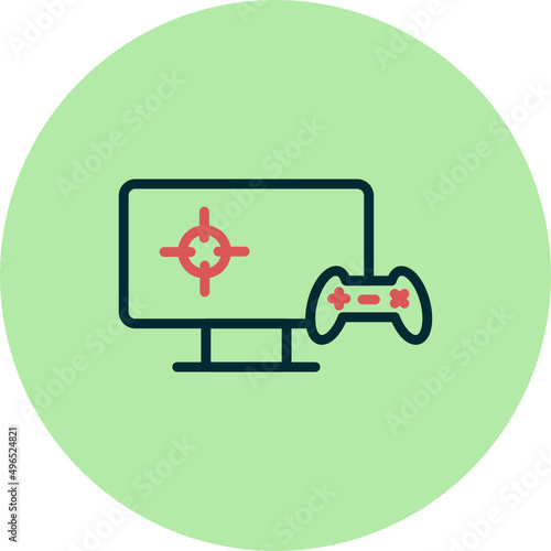 Playing Videogame Icon