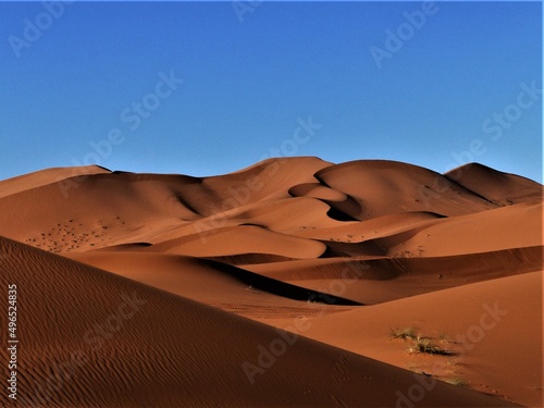 Merzuga part of the Sahara in south Marocco