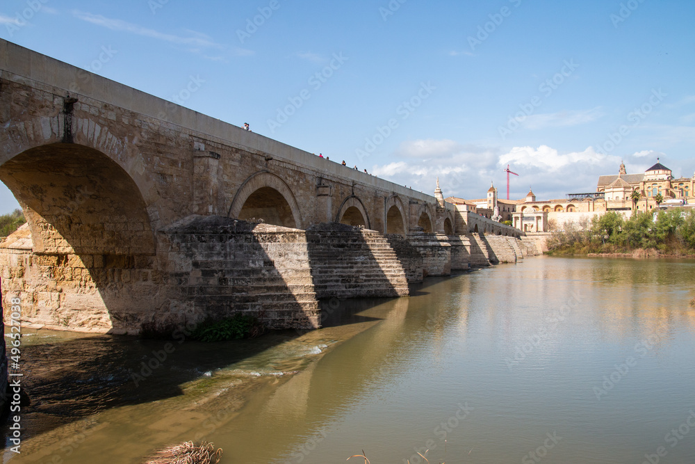 Cordoba, Spain, Andalusia. Roman Bridge on Guadalquivir river