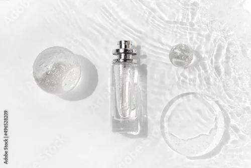 Obraz mockup of medical skin care bottle cosmetic tube of beauty makeup facial, treatment cleanser face