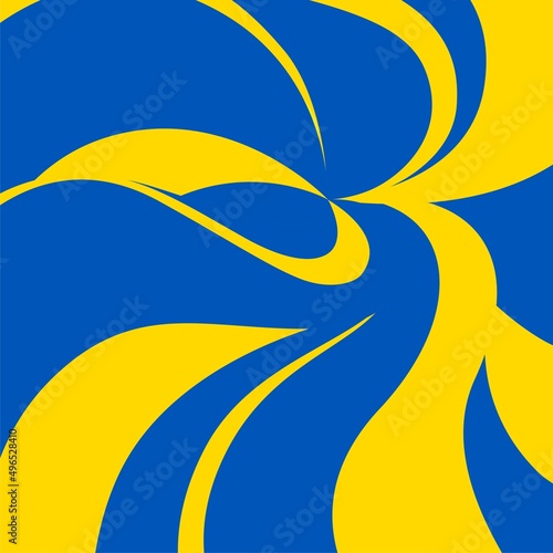 Vector abstract background. In the colors of the Ukrainian flag