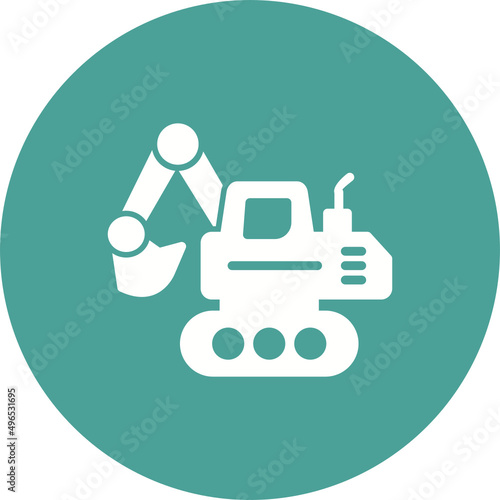 Crawler Excavator Icon