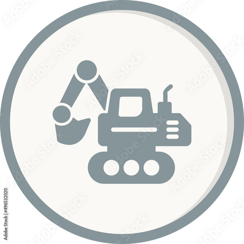 Crawler Excavator Icon