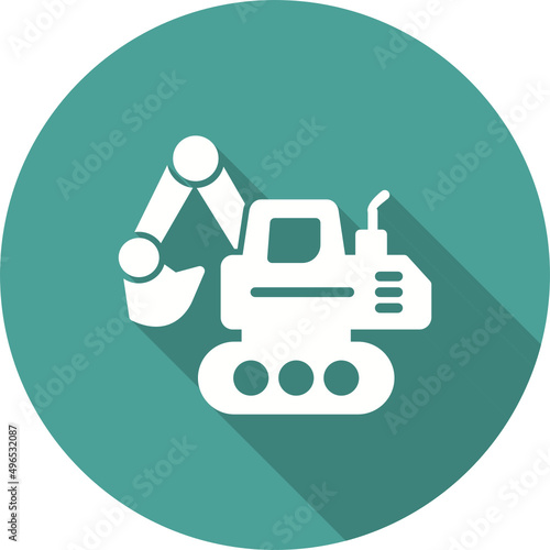 Crawler Excavator Icon
