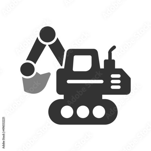 Crawler Excavator Icon