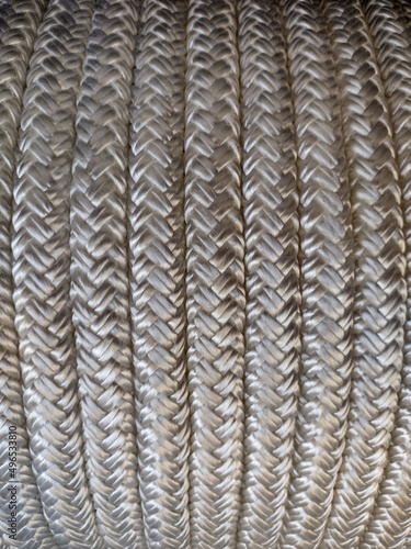 Ropes in the shop - closeup view 
