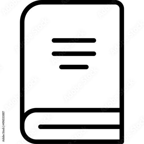 Notebook or book icon