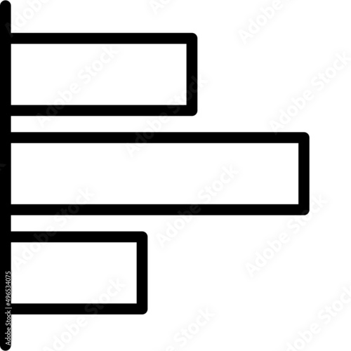 Simple modern chart graph icon