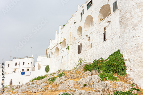 View of the white town of Ostuni in Apulia Italy