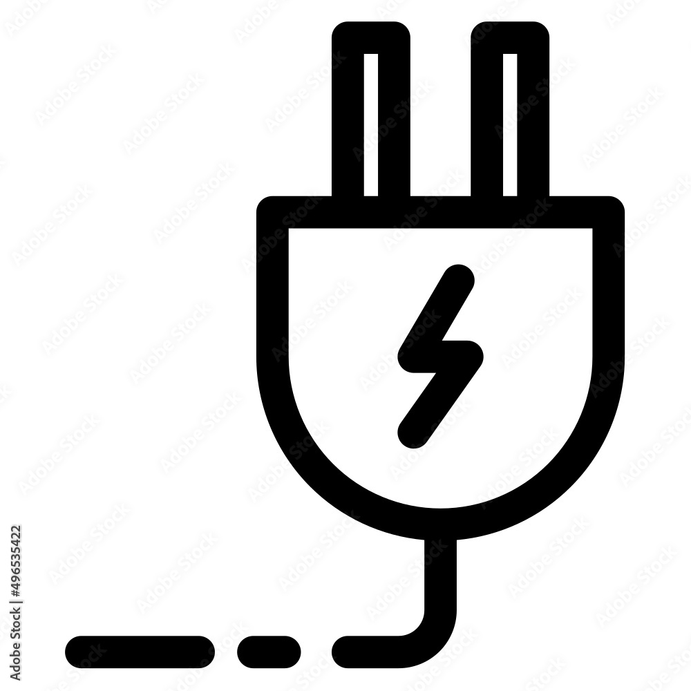 Electricity Ecology icon Simple modern outlined Electricity Ecology icon Simple modern outlined