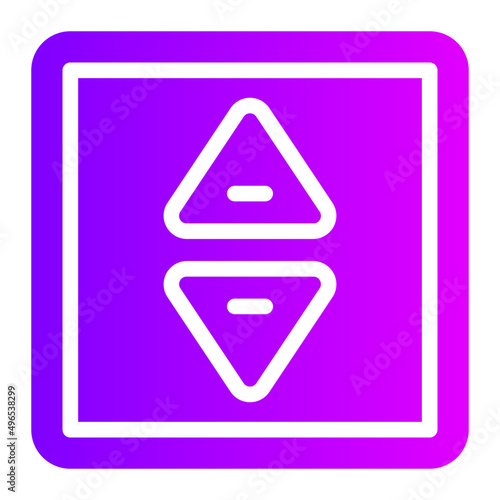 elevator gradient icon