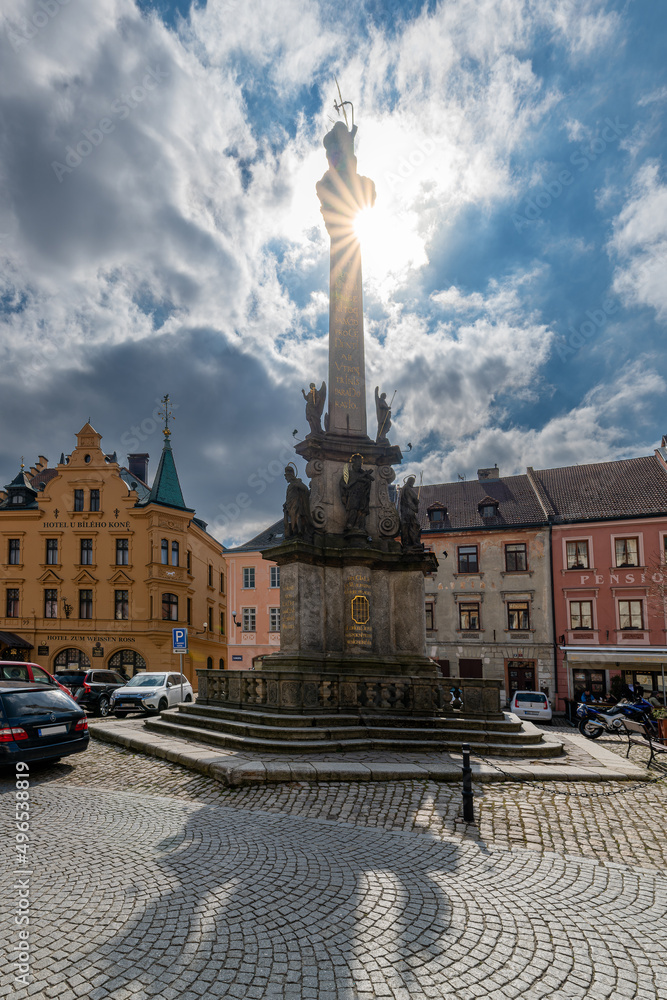 Historical town of Loket is a popular tourist destination in the western part of the Czech Republic.