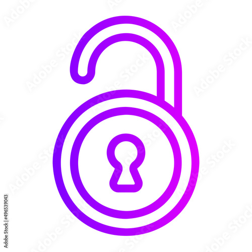 unlock gradient icon