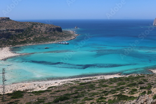Fototapeta Naklejka Na Ścianę i Meble -  Balos lagoon on Crete island, Greece