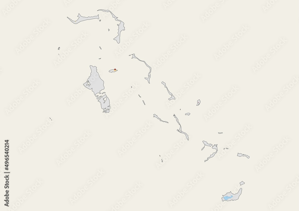 Isolated map of The Bahamas with important cities, rivers,lakes. Detailed map of The Bahamas suitable for large size prints and digital editing. Isolated map of The Bahamas with important cities, rivers,lakes. Detailed map of The Bahamas suitable for large size prints and digital editing.