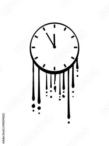 Schmelzende Uhr Tropfen 