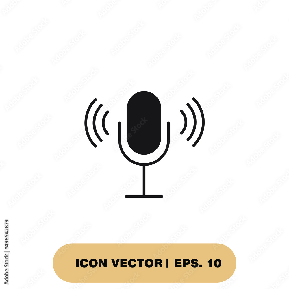 Voice icons symbol vector elements for infographic web Voice icons symbol vector elements for infographic web