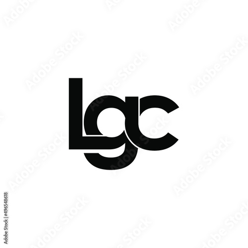 lgc letter original monogram logo design