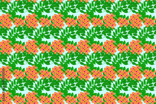 seamless cute floral pattern