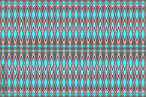 Seamless ethnic fabric pattern, Thai fabric pattern design, carpet, wallpaper, curtain, upholstery, clothing, wrap, batik fabric, dark gray background fabric pattern