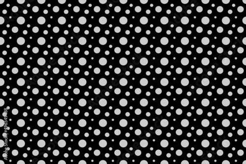 Seamless gray dot pattern pattern, for black background.