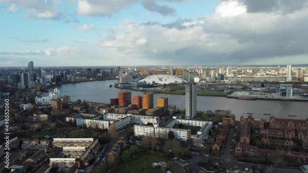 View of North Greenwich peninsula from Isle of Dogs View of North Greenwich peninsula from Isle of Dogs
