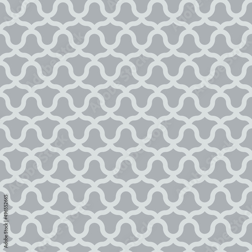 Seamless gray vintage Arabic pattern vector