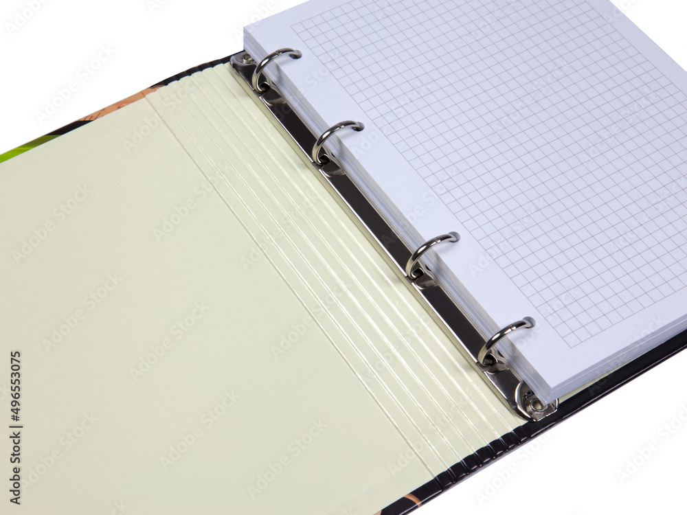custom made wallpaper toronto digitalOpen multicolored lever arch ring file folder with paper sheets