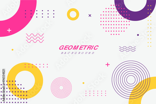 Grey Modern Geometric Memphis Background