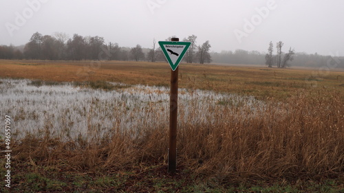 Hinweisschild Naturschutzgebiet.