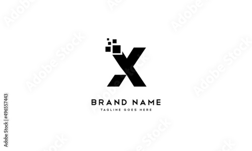 X letter IT initial logo design