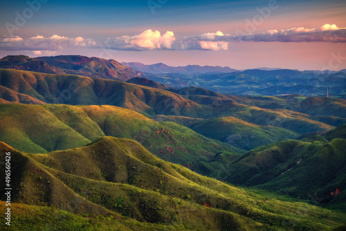 Montanhas de Minas Gerias no Pôr-do-Sol photo