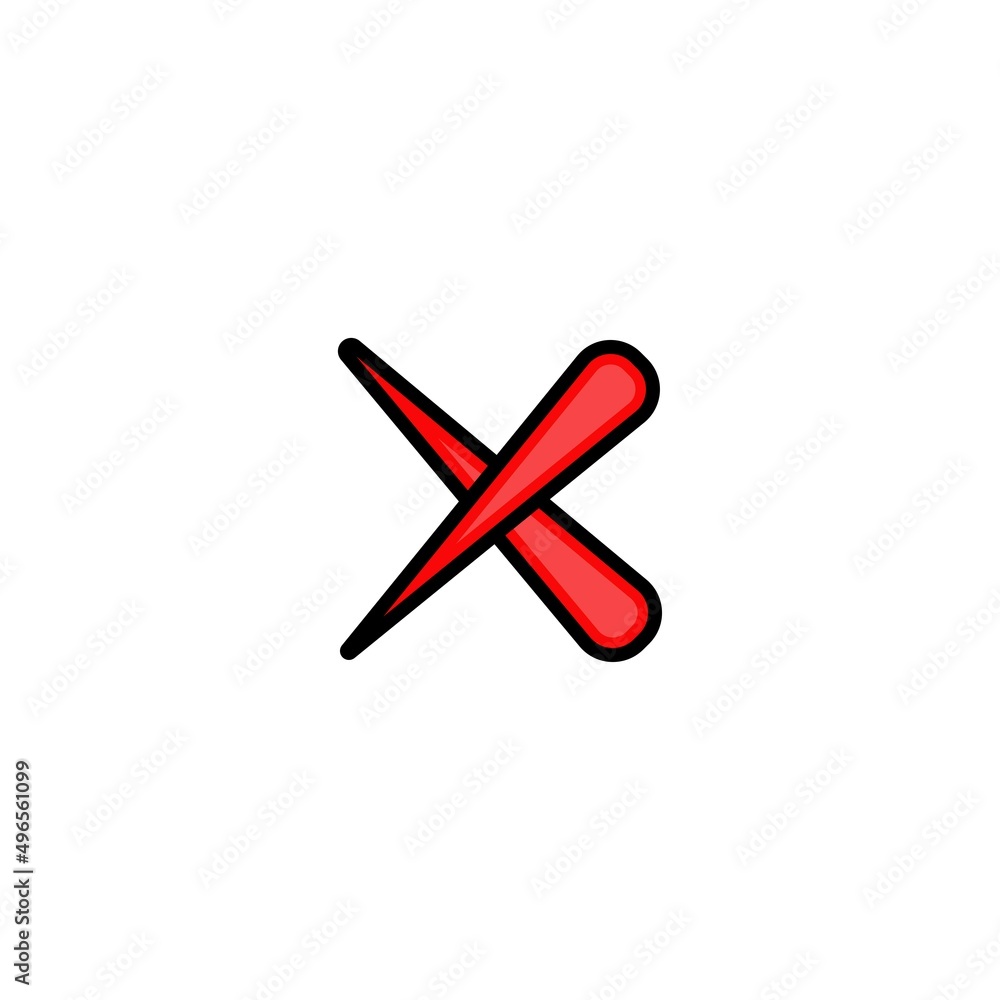 reject icon vector design templates