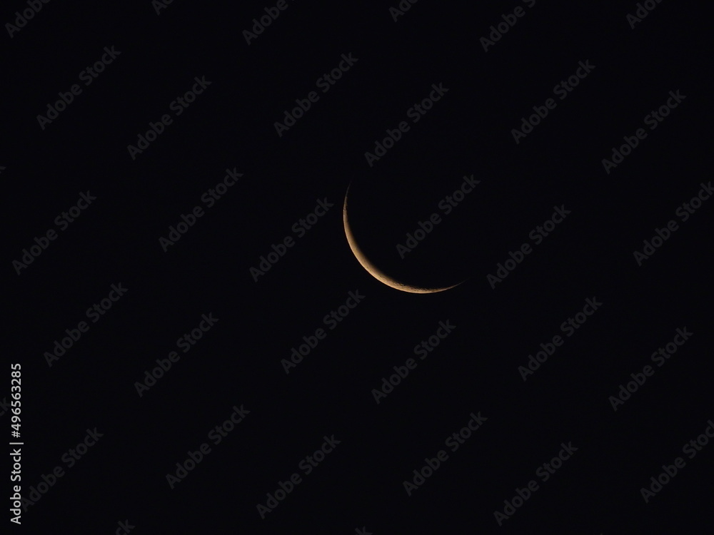 Waning Crescent high in the sky Waning Crescent high in the sky