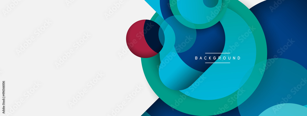 Circle and round shapes abstract background. Vector illustration for wallpaper banner background or landing page Circle and round shapes abstract background. Vector illustration for wallpaper banner background or landing page