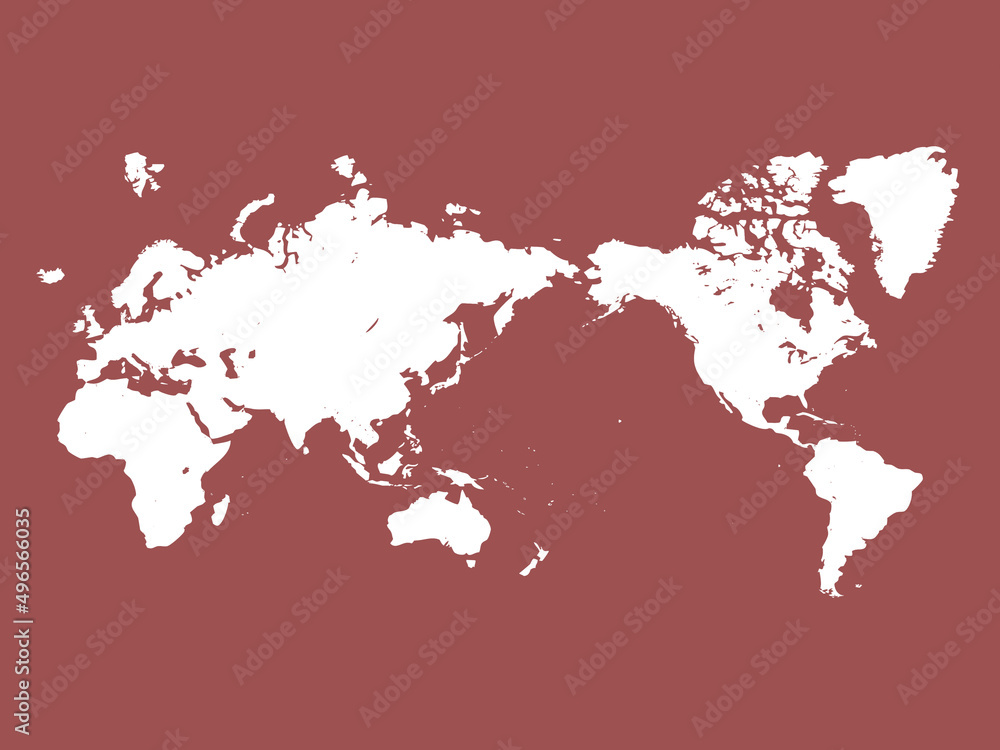 日本中心の世界地図 日本中心の世界地図