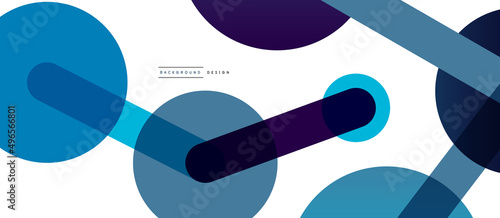 Abstract background. Round dots connected by lines. Trendy techno business template for wallpaper, banner, background or landing