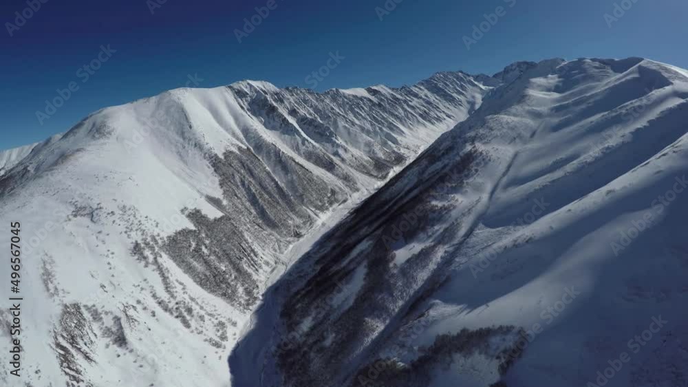 Caucasus, Ossetia. Mamison Gorge. Ridges of Mount Halaca. Caucasus, Ossetia. Mamison Gorge. Ridges of Mount Halaca.