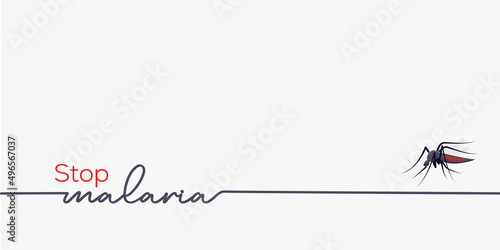 stop malaria illustration background