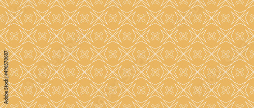 Background pattern with decorative elements on gold. Seamless pattern, texture. Vector illustration