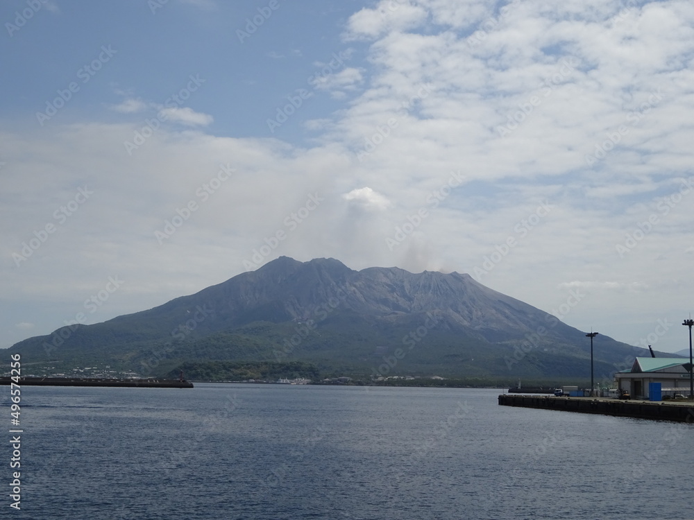 鹿児島県にある桜島
Sakurajima (volcano) in Kagoshima Prefecture