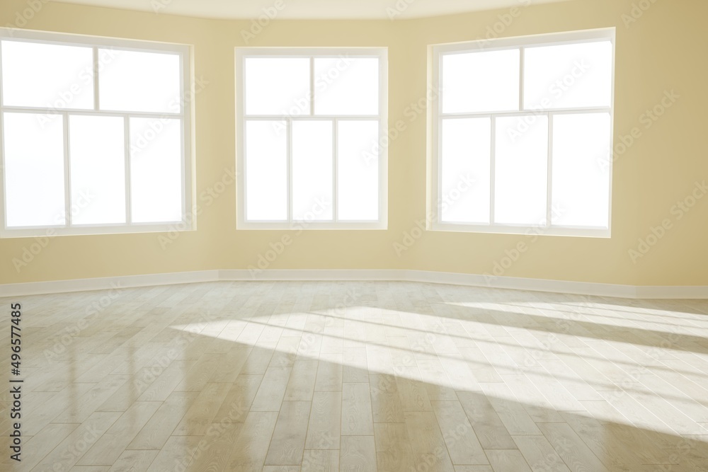 Obraz premium Modern interior design. 3D illustration