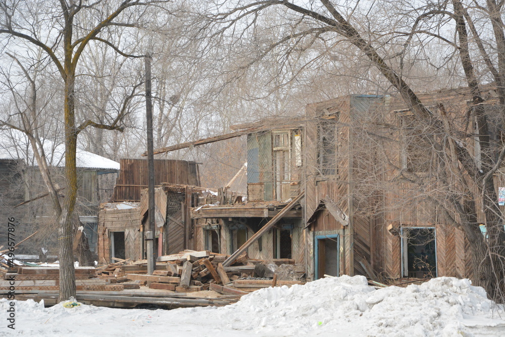 Dilapidated abandoned dilapidated wooden house Dilapidated abandoned dilapidated wooden house