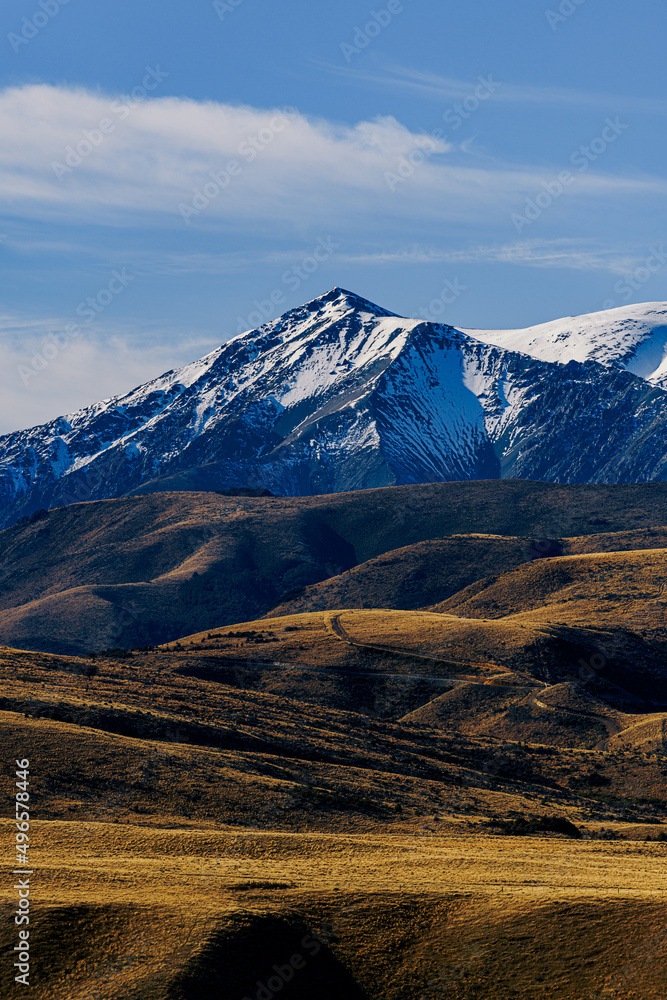 Obraz premium Remote mountain landscape in New Zealand