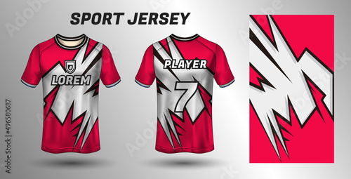 Sport jersey design template jersey mockup